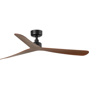 FARO 34197WT - laeventilaator ROCKER M läbimõõduga 132 cm pruun/must Wi-Fi Tuya + kaugjuhtimispult