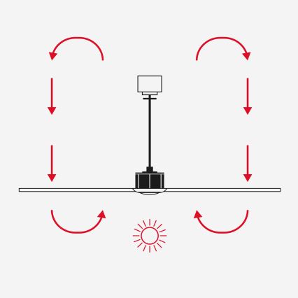 FARO 34197WT - laeventilaator ROCKER M läbimõõduga 132 cm pruun/must Wi-Fi Tuya + kaugjuhtimispult