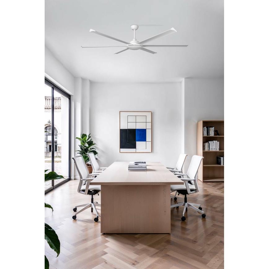 FARO 34202 - Laeventilaator ROTTERDAM XL valge d. 200 cm + kaugjuhtimispult