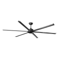 FARO 34207 - Laeventilaator ROTTERDAM XXL must d. 250 cm + kaugjuhtimispult