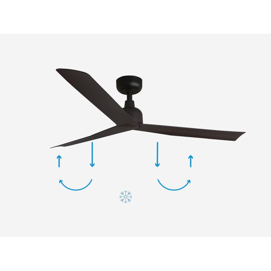 FARO 34275 - Laeventilaator MARINE M pruun d. 125 cm IP44 + kaugjuhtimispult