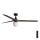 FARO 34276-11L - Laeventilaator KLIM L 1xE27/15W/230V puit/must d. 150 cm + kaugjuhtimispult