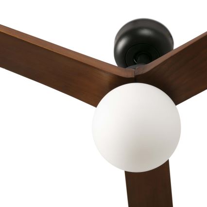 FARO 34276WT-11L - Laeventilaator KLIM L 1xE27/15W/230V puit/must d. 150 cm Wi-Fi Tuya + kaugjuhtimispult