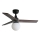 FARO 34278WT-11L - Laeventilaator KLIM S 1xE27/15W/230V puit/must d. 92,5 cm Wi-Fi Tuya + kaugjuhtimispult