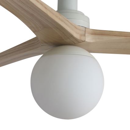 FARO 34281-11L - Laeventilaator KLIM S 1xE27/15W/230V puit/valge d. 92,5 cm + kaugjuhtimispult