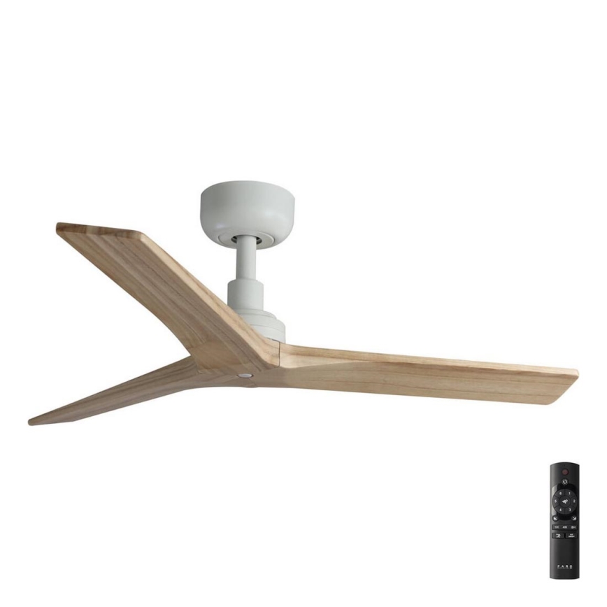 FARO 34281 - Laeventilaator KLIM S pruun/valge d. 92,5 cm + kaugjuhtimispult