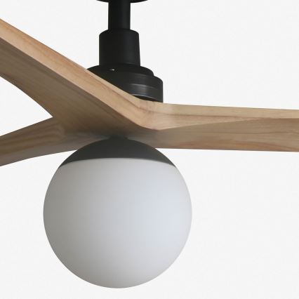 FARO 34283-11L - Laeventilaator KLIM M 1xE27/15W/230V mänd/must d. 125 cm + kaugjuhtimispult
