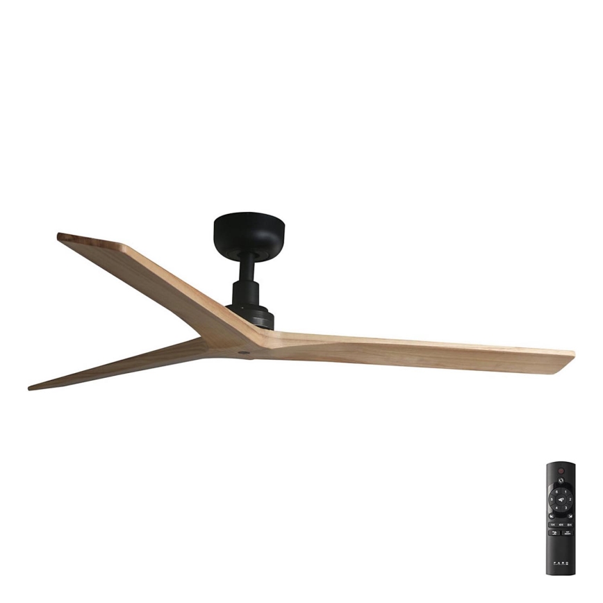 FARO 34283 - Laeventilaator KLIM M pruun/must d. 125 cm + kaugjuhtimispult