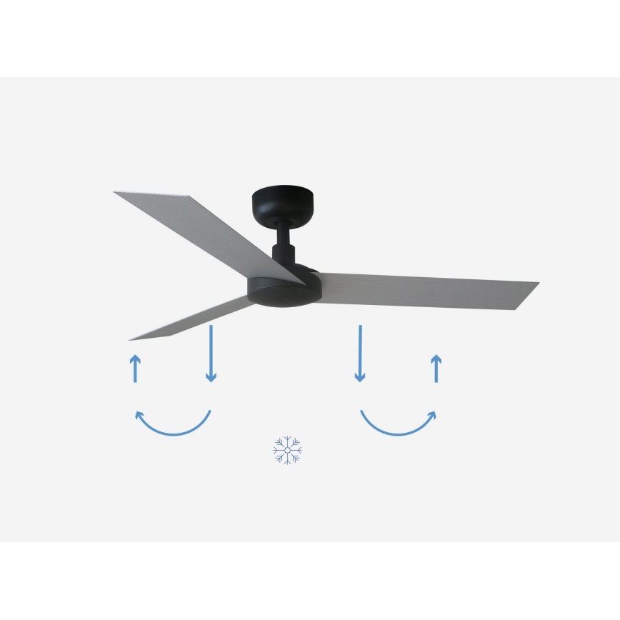 FARO 34285 - Laevalgusti CRUISER S must d. 106 cm + kaugjuhtimispult