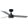 FARO 34285WT1S - Hämardatav laeventilaator CRUISER LED-iga/18 W/230 V 2700/3000/4000 K läbimõõt 106 cm hall/must Tuya Wi-Fi + kaugjuhtimispult