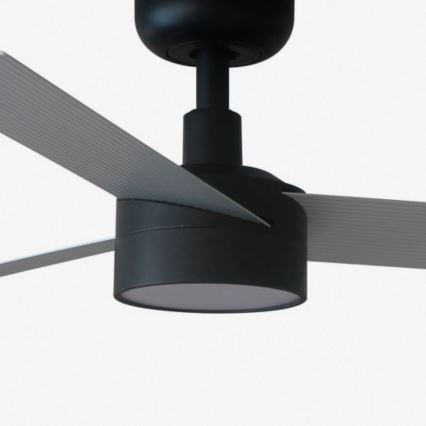 FARO 34285WT1S - Hämardatav laeventilaator CRUISER LED-iga/18 W/230 V 2700/3000/4000 K läbimõõt 106 cm hall/must Tuya Wi-Fi + kaugjuhtimispult