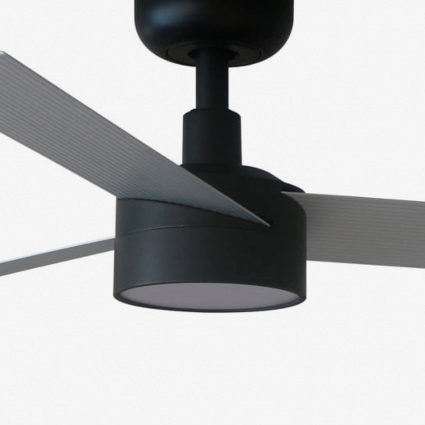 FARO 34285WT1S - Hämardatav laeventilaator CRUISER LED-iga/18 W/230 V 2700/3000/4000 K läbimõõt 106 cm hall/must Tuya Wi-Fi + kaugjuhtimispult