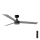 FARO 34286-1TW - LED Hämardatav laeventilaator CRUISER L LED/18W/230V 2700/4000/6500K d. 132 cm must/hall + kaugjuhtimispult