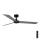 FARO 34286 - Laeventilaator CRUISER L must d. 132 cm + kaugjuhtimispult