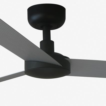 FARO 34286 - Laeventilaator CRUISER L must d. 132 cm + kaugjuhtimispult