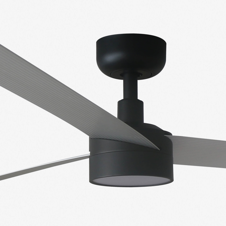 FARO 34287-1TW - LED Hämardatav laeventilaator CRUISER XL LED/18W/230V 2700/4000/6500K d. 160 cm must/hall + kaugjuhtimispult