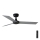 FARO 34287 - Laeventilaator CRUISER XL must d. 160 cm + kaugjuhtimispult