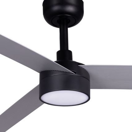 FARO 342871S - LED-hämardatav laeventilaator CRUISER XL LED/18W/230V 2700/3000/4000K läbimõõt 160 cm hall/must + kaugjuhtimispult
