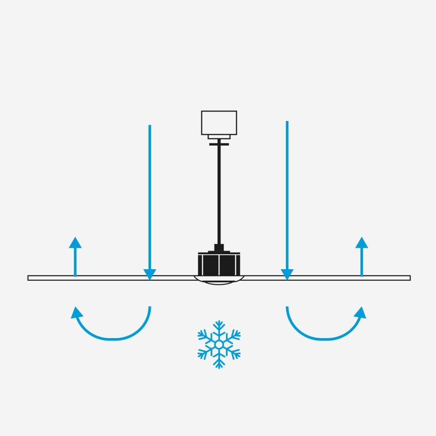 FARO 34287WT1S - LED hämardatav laeventilaator CRUISER XL LED/18W/230V 2700/3000/4000K läbimõõt 160 cm hall/must Wi-Fi Tuya + kaugjuhtimispult