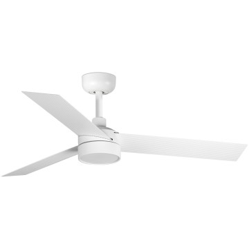 FARO 34288WT1S - LED-hämardatav laeventilaator CRUISER S LED/18W/230V 2700/3000/4000K läbimõõt 106 cm valge Wi-Fi Tuya + kaugjuhtimispult