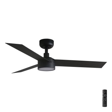 FARO 34289-1TW - LED-hämardatav laeventilaator CRUISER S LED/18W/230V 2700/3000/4000K läbimõõt 106 cm must + kaugjuhtimispult