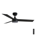 FARO 34289-1TW - LED Hämardatav laeventilaator CRUISER S LED/18W/230V 2700/4000/6500K d. 106 cm must + kaugjuhtimispult