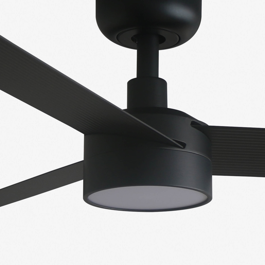 FARO 34289-1TW - LED Hämardatav laeventilaator CRUISER S LED/18W/230V 2700/4000/6500K d. 106 cm must + kaugjuhtimispult