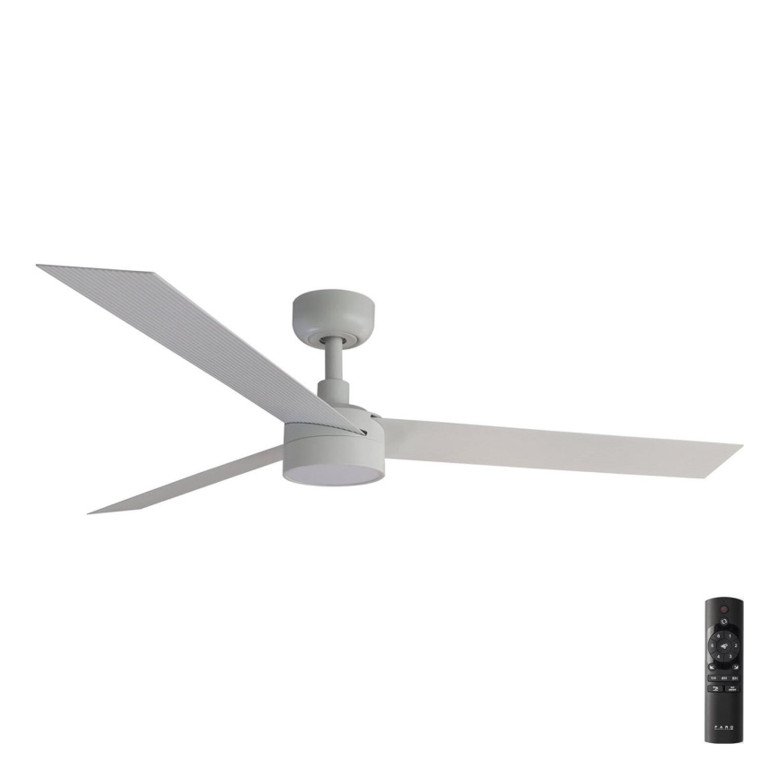 FARO 34290-1TW - LED Hämardatav ventilaator CRUISER LED/20W/230V 2700/4000/6500K d. 132 cm valge + kaugjuhtimispult