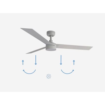 FARO 34290-1TW - LED Hämardatav ventilaator CRUISER LED/20W/230V 2700/4000/6500K d. 132 cm valge + kaugjuhtimispult