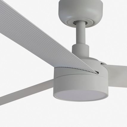 FARO 34290WT1S - LED-hämardatav laeventilaator CRUISER L LED/18W/230V 2700/3000/4000K läbimõõt 132 cm valge Wi‑Fi Tuya + kaugjuhtimispult