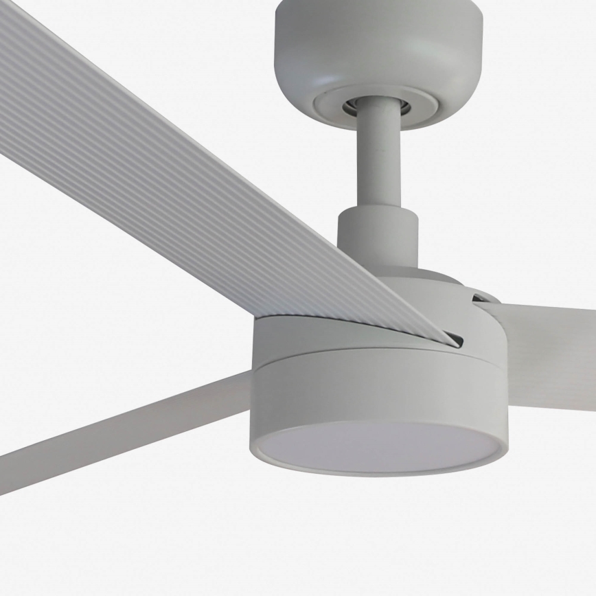 FARO 34290WT1S - LED-hämardatav laeventilaator CRUISER L LED/18W/230V 2700/3000/4000K läbimõõt 132 cm valge Wi‑Fi Tuya + kaugjuhtimispult