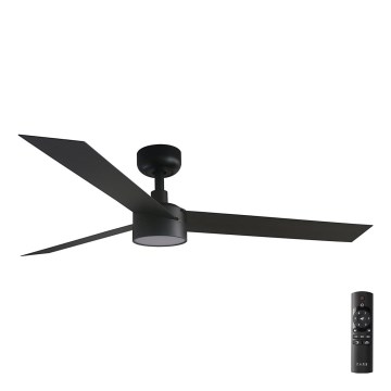 FARO 34291-1TW - LED hämardatav laeventilaator CRUISER LED/20W/230V 2700/3000/4000K läbimõõt 132 cm must + kaugjuhtimispult