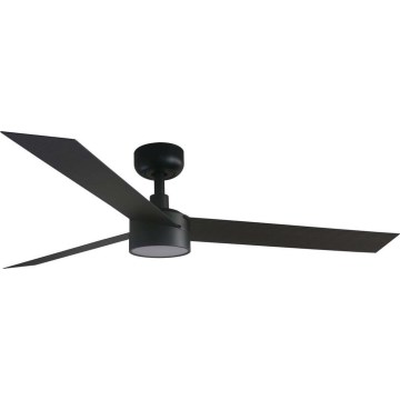 FARO 34291WT1S - LED hämardatav laeventilaator CRUISER L LED/18W/230V 2700/3000/4000K läbimõõt 132 cm must Wi-Fi Tuya + kaugjuhtimispult
