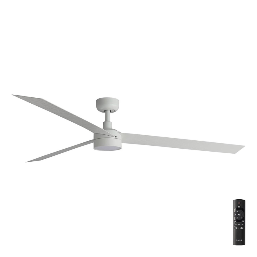 FARO 34292-1TW - LED Hämardatav ventilaator CRUISER LED/20W/230V 2700/4000/6500K d. 160 cm valge + kaugjuhtimispult