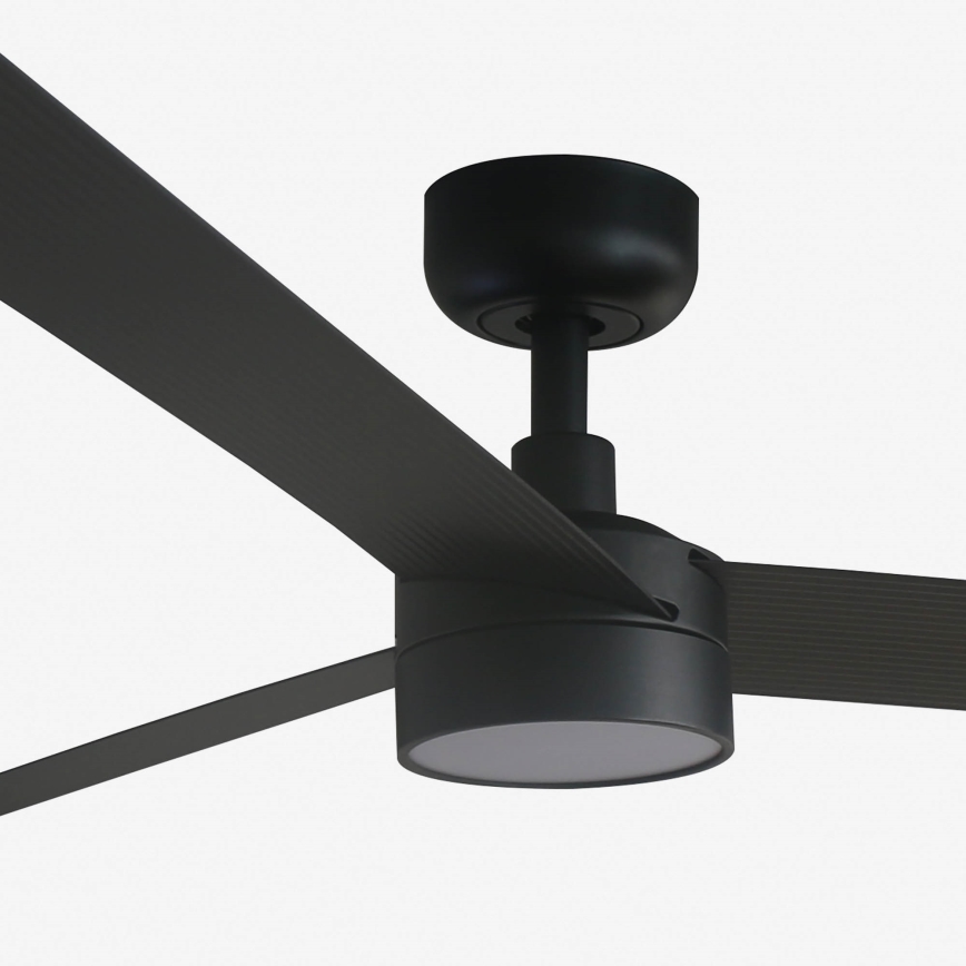 FARO 34293-1TW - LED Hämardatav laeventilaator CRUISER XL LED/18W/230V 2700/4000/6500K d. 160 cm must + kaugjuhtimispult