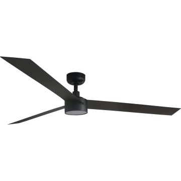 FARO 34293WT1S - CRUISER XL LED hämardatav laeventilaator LED/18W/230V 2700/3000/4000K läbimõõt 160 cm must Wi‑Fi Tuya + kaugjuhtimispult