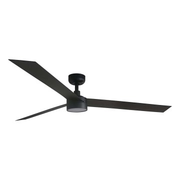 FARO 34293WT1S - hämardatav LED-laeventilaator CRUISER XL LED/18W/230V 2700/3000/4000K läbimõõt 160 cm must Tuya Wi-Fi + kaugjuhtimispult