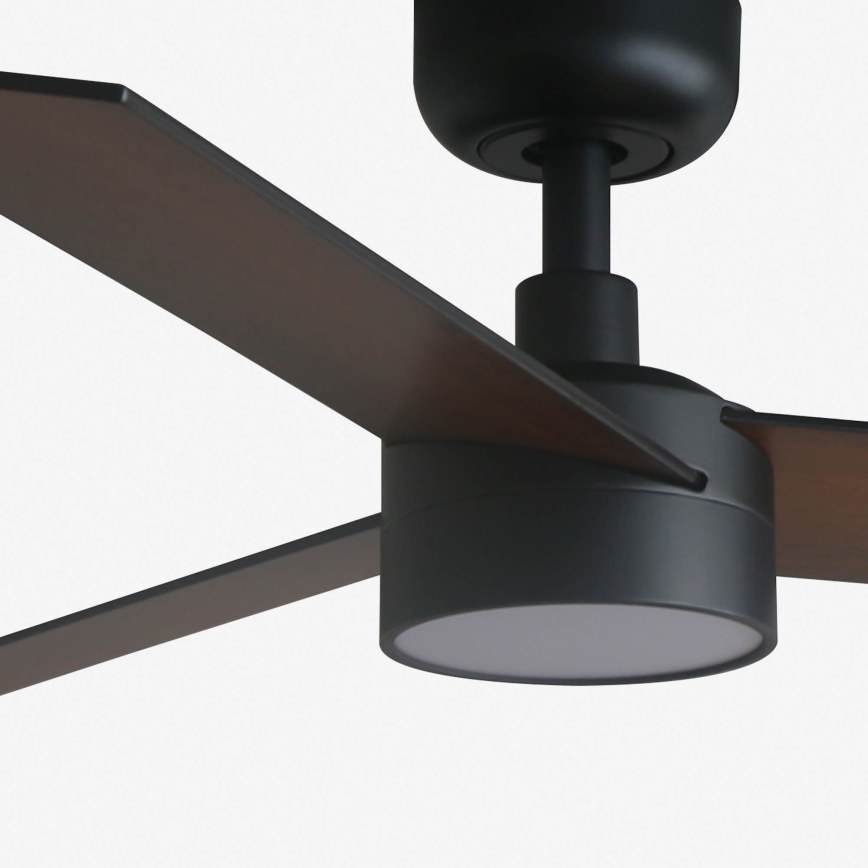 FARO 34296-1TW - LED-hämardatav laeventilaator RUDDER S LED/18W/230V 2700/3000/4000K läbimõõt 106 cm must + kaugjuhtimispult