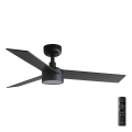FARO 34296-1TW - LED-hämardatav laeventilaator RUDDER S LED/18W/230V 2700/3000/4000K läbimõõt 106 cm must + kaugjuhtimispult