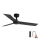 FARO 34296WP - Laeventilaator RUDDER S must d. 106 cm SMART + kaugjuhtimispult