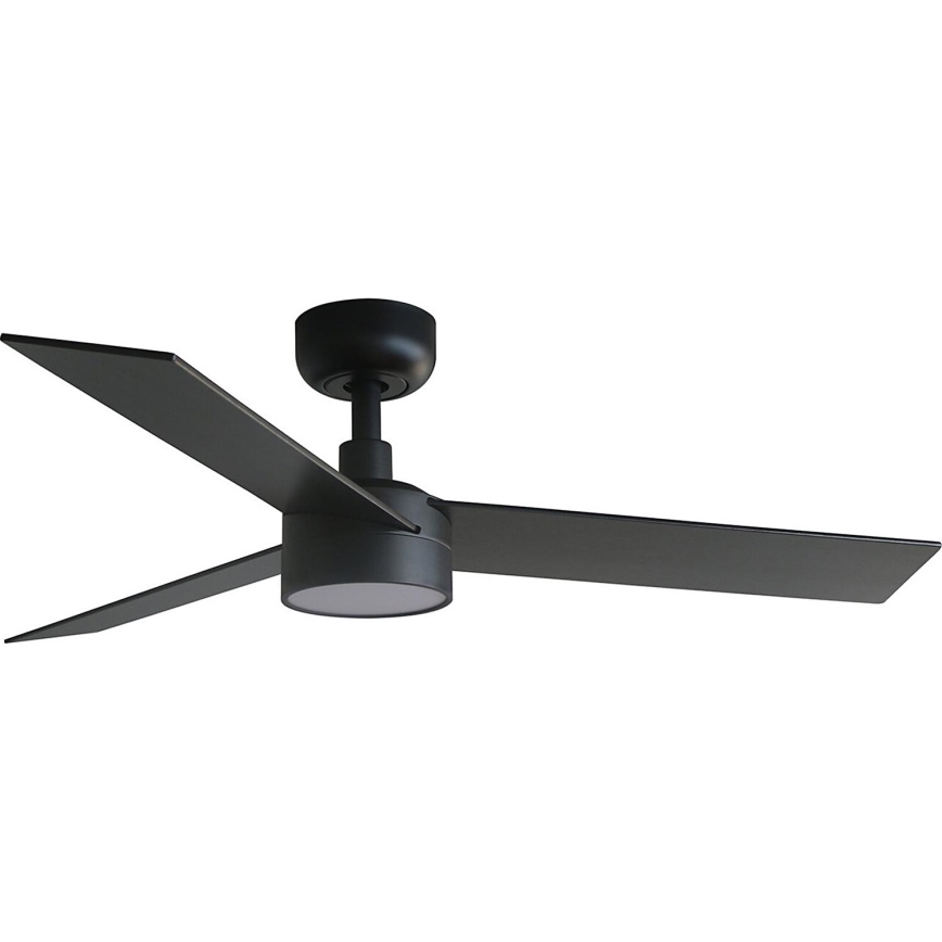 FARO 34296WT-1TW - LED Hämardatav laeventilaator RUDDER S LED/18W/230V 2700/4350/6000K must/pruun d. 106 cm Wi-Fi Tuya + kaugjuhtimispult