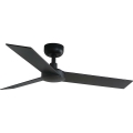 FARO 34296WT - Laeventilaator RUDDER S must/pruun d. 106 cm Wi-Fi Tuya + kaugjuhtimispult