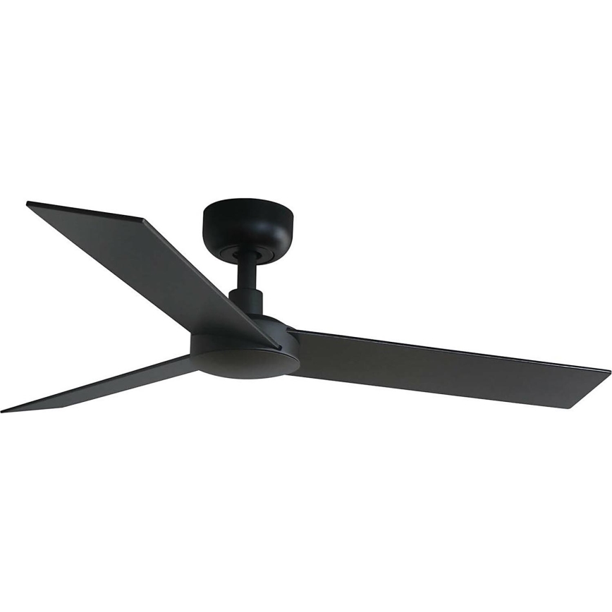 FARO 34296WT - Laeventilaator RUDDER S must/pruun d. 106 cm Wi-Fi Tuya + kaugjuhtimispult