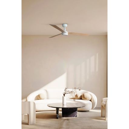 FARO 34297-1TW - LED Hämardatav ventilaator RUDDER L LED/20W/230V 2700/4000/6500K d. 132 cm + kaugjuhtimispult