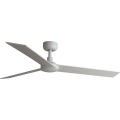 FARO 34297WT - Laeventilaator RUDDER L valge/beež d. 132 cm Wi-Fi Tuya + kaugjuhtimispult