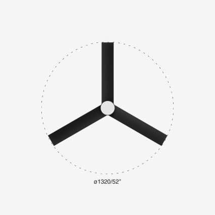 FARO 34298-1TW - LED Hämardatav ventilaator RUDDER L LED/20W/230V 2700/4000/6500K d. 132 cm + kaugjuhtimispult