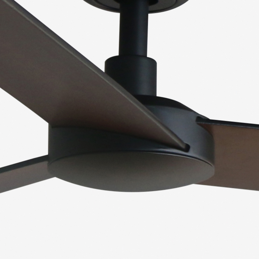 FARO 34298WP - Laeventilaator RUDDER L must d. 132 cm SMART + kaugjuhtimispult