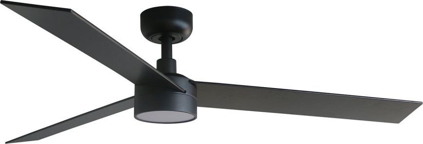 FARO 34298WT-1TW - LED Hämardatav laeventilaator RUDDER L LED/18W/230V 2700/4350/6000K must d. 132 cm Wi-Fi Tuya + kaugjuhtimispult