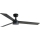 FARO 34298WT-1TW - LED Hämardatav laeventilaator RUDDER L LED/18W/230V 2700/4350/6000K must d. 132 cm Wi-Fi Tuya + kaugjuhtimispult