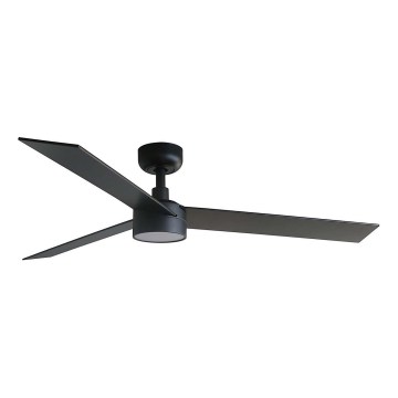 FARO 34298WT1S - Hämardatav laeventilaator RUDDER L LED/18W/230V 2700/3000/4000K, läbimõõt 132 cm, pruun/must, Wi-Fi Tuya + kaugjuhtimispult